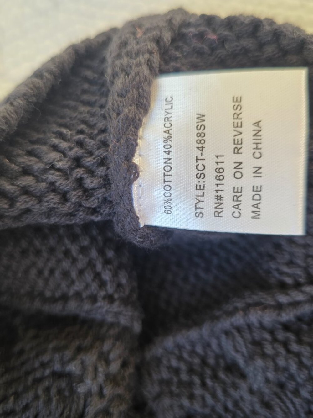 Anthropologie Self Contrast Black Short Sleeve Sweater | NWT | Medium - Picture 6 of 8